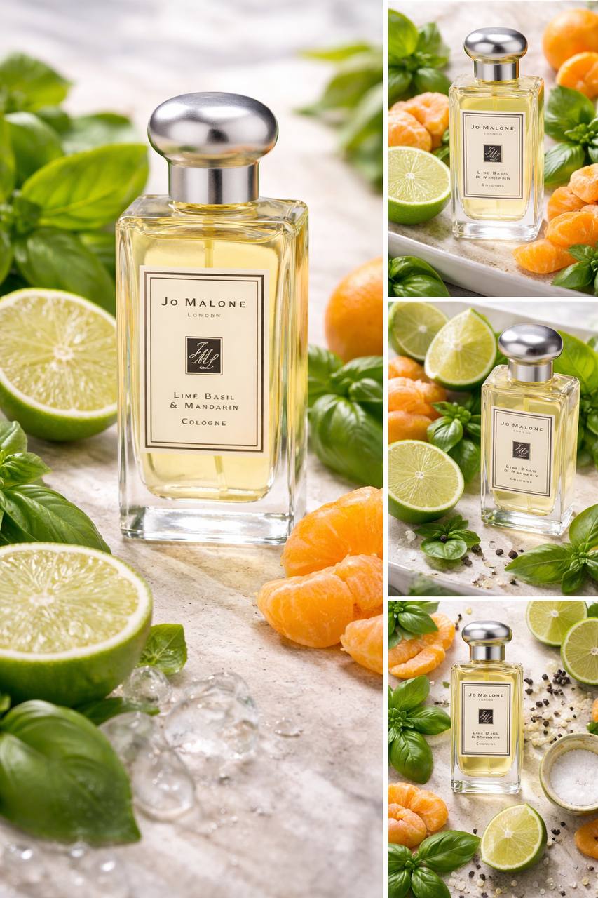 Lime Basil & Mandarin — культовый аромат бренда, яркий, сочный и элегантный. Это свежая цитрусовая композиция с необычной пряной зелёной нотой базилика.