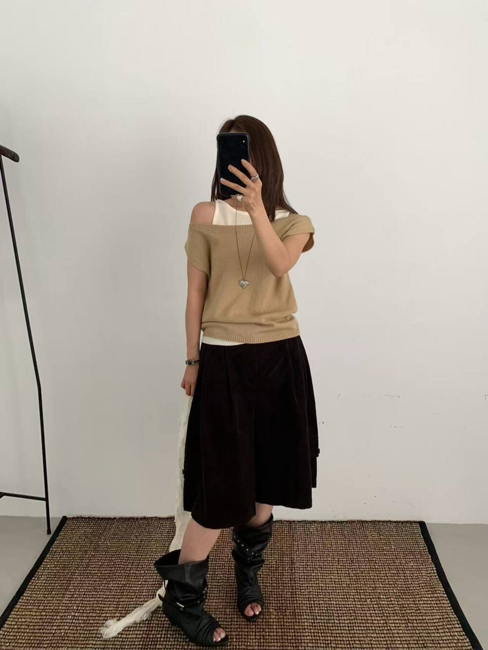 Комплект: вязаный джемпер + майка 🏷️35$