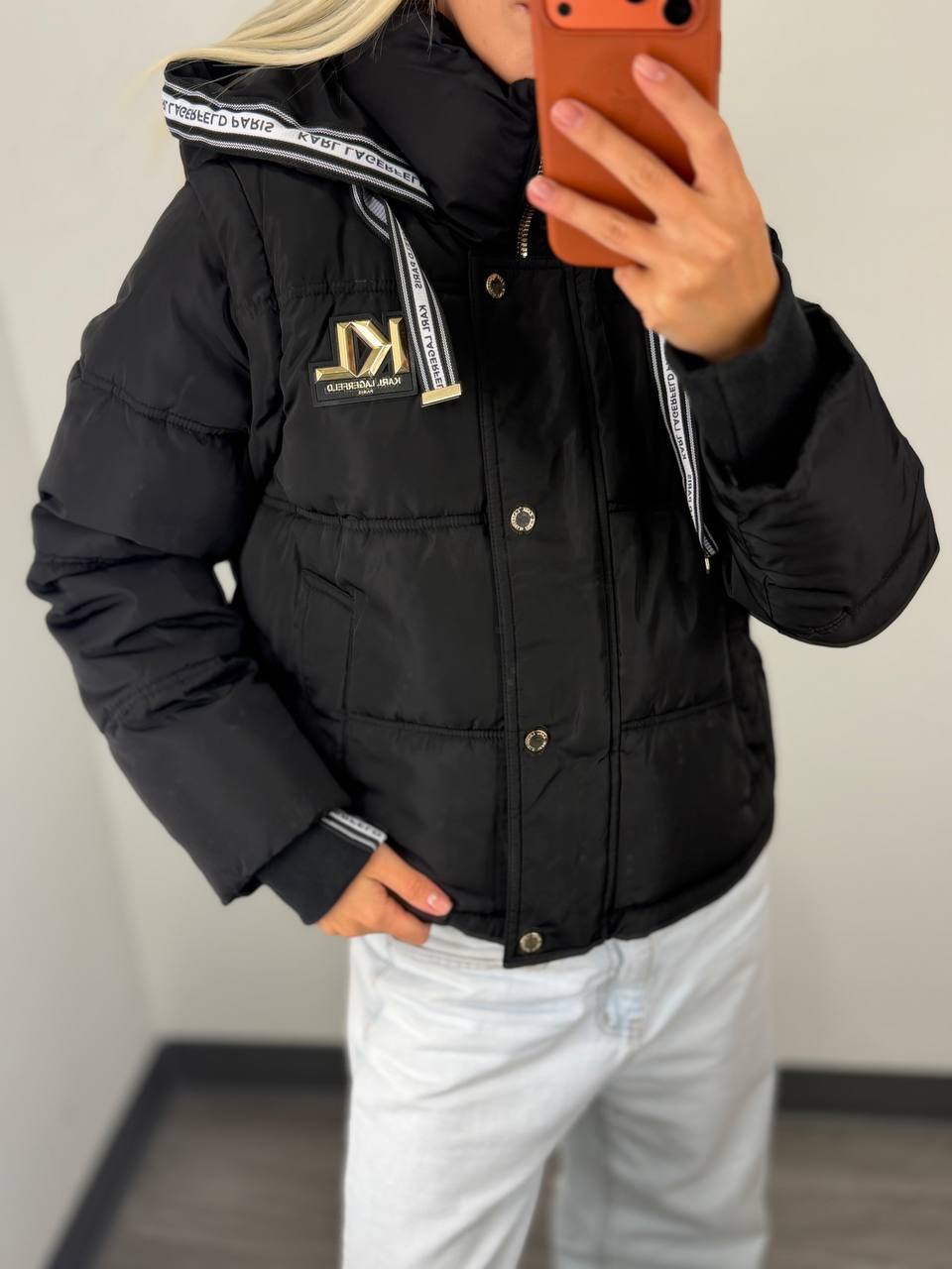 KARL LAGERFELD 2 в 1 (куртка-жил